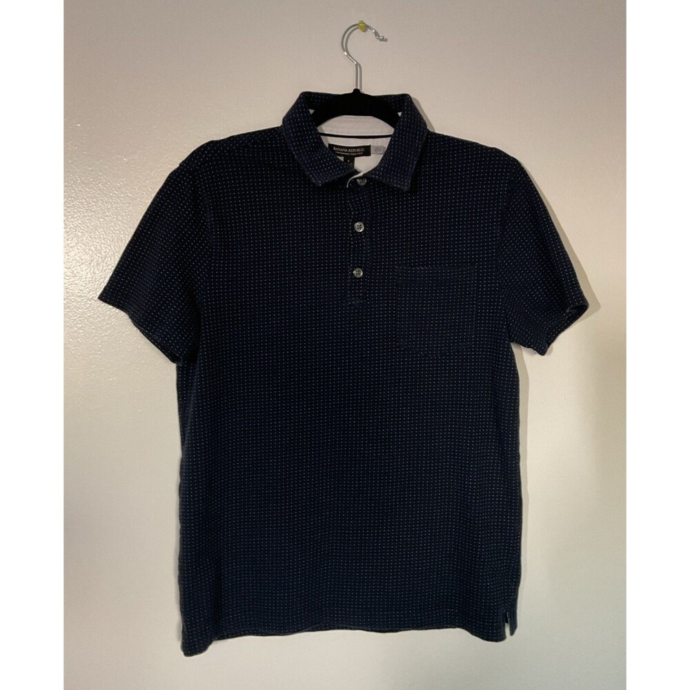 BANANA REPUBLIC | Performance Pique Polo Large Blue | Size S